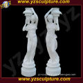 Marble Carving life-size stone lady Sculpture